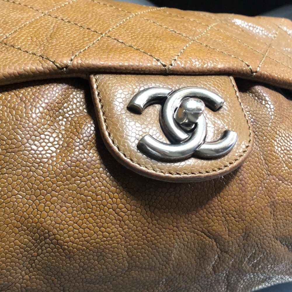 💎 STUNNING 💎 2 way CHANEL CAVIAR BAG FLAP - Picture 8 of 16